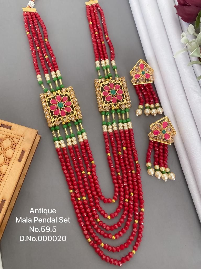 595 AN Designer Antique Mala Pendant Wholesale Price In Surat
